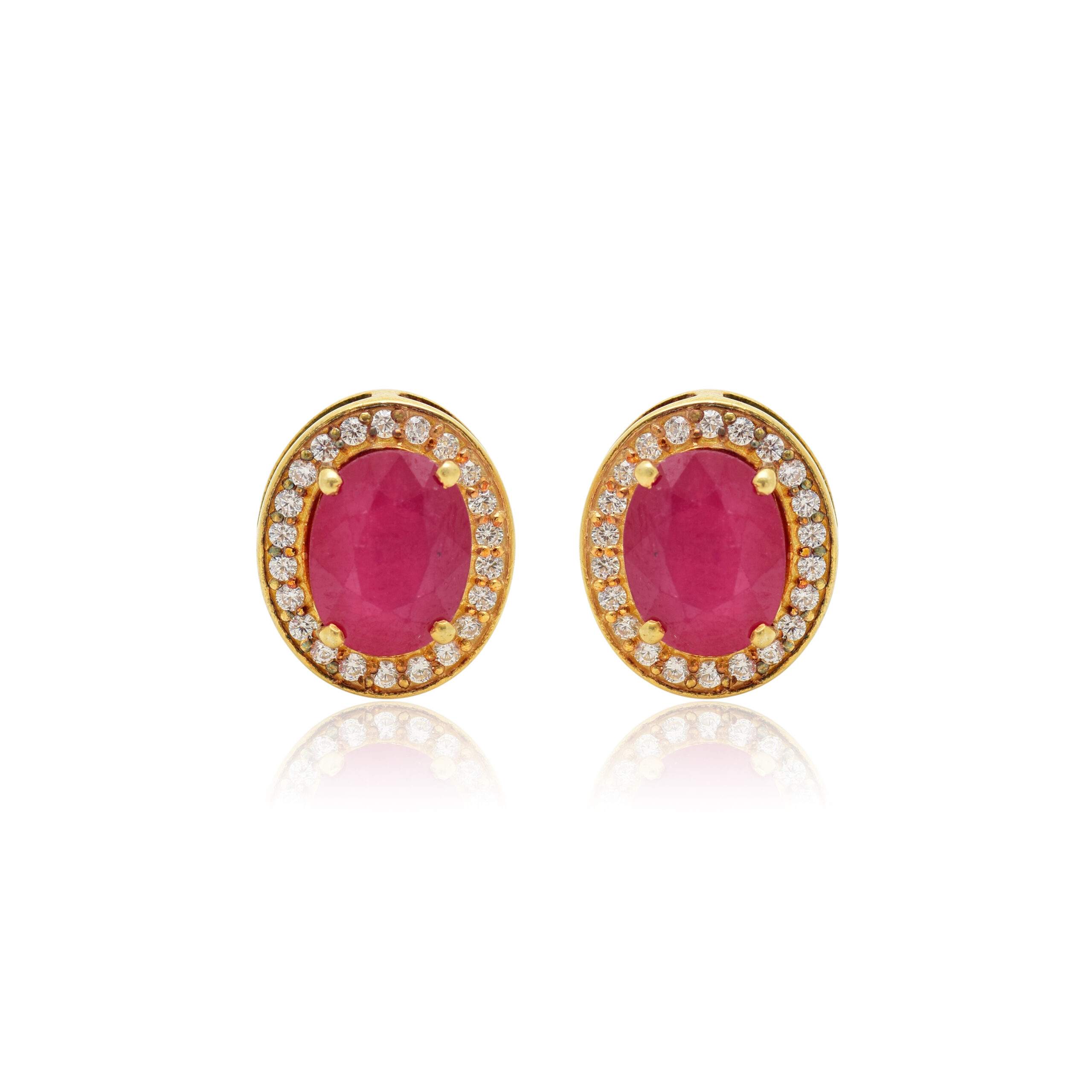 Radiant Scarlet Elegance Earrings - Image 2