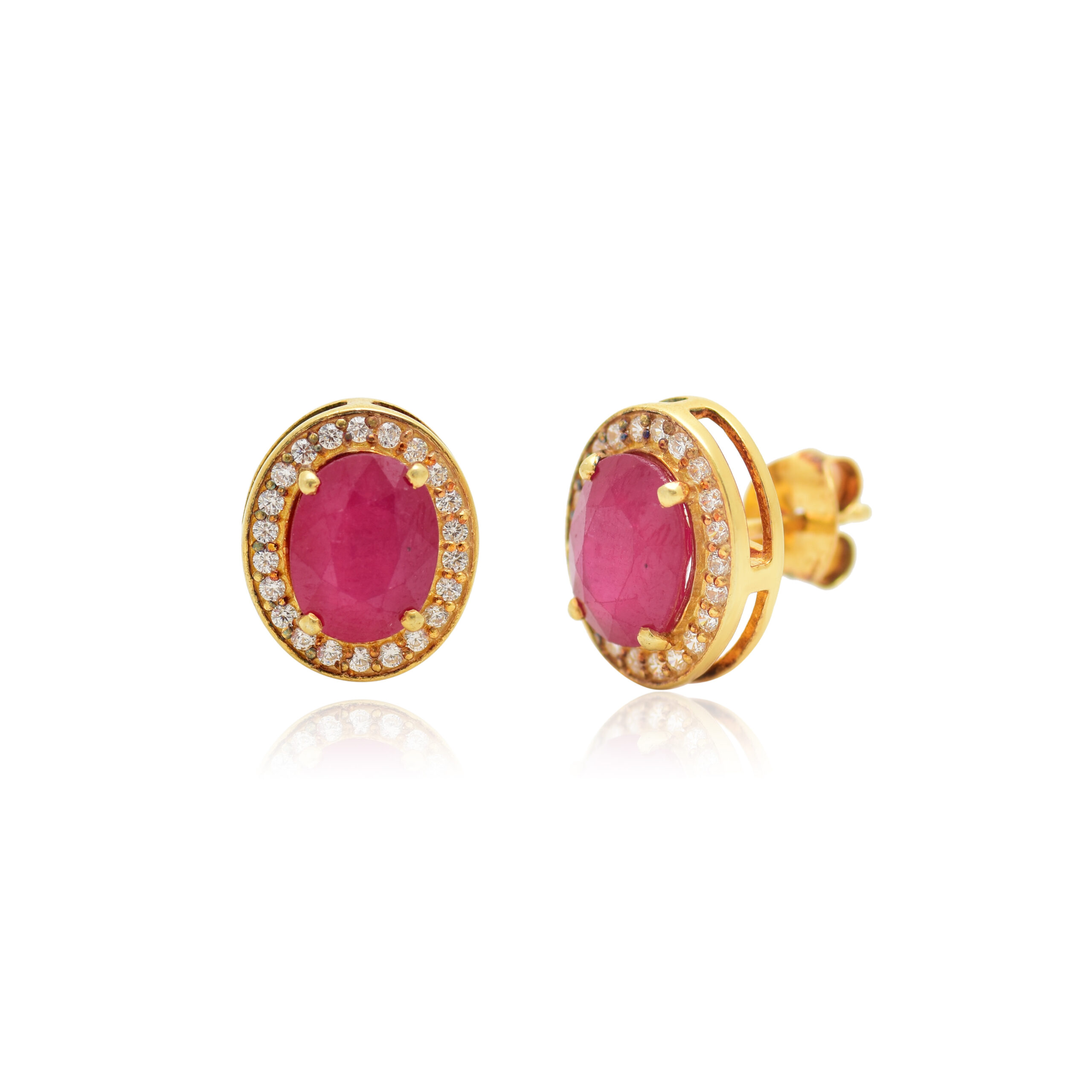 Radiant Scarlet Elegance Earrings - Image 3